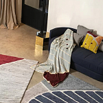 Чехол на подушку с рисунком горчичного цвета Elan Textured варинант исполнения - 1 | Loft Concept в Нижнем Новгороде