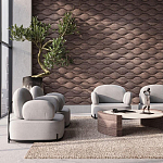 Гипсовая 3D панель с принтографией PM-108 варинант исполнения - 3 | Loft Concept в Нижнем Новгороде