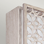 Бра прямоугольное в серебрянном цвете с ажурной решеткой Feiss варинант исполнения - 2 | Loft Concept в Нижнем Новгороде