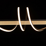 Люстра линейная черного цвета с волнообразным металлическим элементом Luke Lampco Tracer Lamp варинант исполнения - 5 | Loft Concept в Нижнем Новгороде