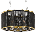 Люстра овальная в сочетании черного и золотого цвета Mesh Lighting варинант исполнения - 3 | Loft Concept в Нижнем Новгороде