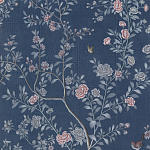Обои ручная роспись Houghton Dark Blue варинант исполнения - 3 | Loft Concept в Нижнем Новгороде
