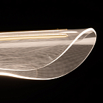 Люстра линейная с прозрачным волнообразным плафоном Wave Line варинант исполнения - 5 | Loft Concept в Нижнем Новгороде