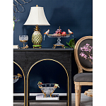 Чаша из прозрачного стекла с фигурками разноцветных попугаев на ободке 38 Eden Garden варинант исполнения - 5 | Loft Concept в Нижнем Новгороде