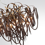 Люстра подвесная с объемной композицией из скрученных лент и металлических цепочек Atlantis Chain варинант исполнения - 3 | Loft Concept в Нижнем Новгороде