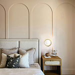 Светодиодное бра круглой формы с металлической рамой золотого цвета Marble Glow варинант исполнения - 2 | Loft Concept в Нижнем Новгороде