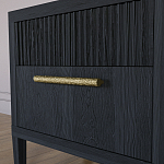 Прикроватная Тумбочка Primo с двумя ящиками Черный дуб варинант исполнения - 3 | Loft Concept в Нижнем Новгороде