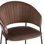 Стул в велюре коричневого цвета Horizon варинант исполнения - 6 | Loft Concept в Нижнем Новгороде