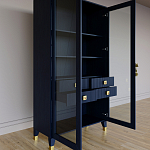 Дизайнерский шкаф витрина Elsa Dreams Blue с 4-мя ящиками варинант исполнения - 7 | Loft Concept в Нижнем Новгороде