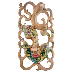 Маска деревянная резная расписная Tropical Paradise варинант исполнения - 4 | Loft Concept в Нижнем Новгороде