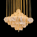 Люстра с фигурными подвесками из натурального камня Glowing Spheres варинант исполнения - 2 | Loft Concept в Нижнем Новгороде