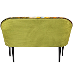 Диван двухместный из натурального бука с цветочным принтом Impressionism in Art варинант исполнения - 2 | Loft Concept в Нижнем Новгороде