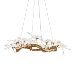 Люстра подвесная с прозрачными стеклянными птичками на ветвях Диаметр 100 см Serip Voa варинант исполнения - 1 | Loft Concept в Нижнем Новгороде