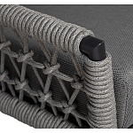 Диван двухместный уличный темно-серый Street Bliss варинант исполнения - 2 | Loft Concept в Нижнем Новгороде