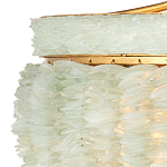 Подвесной светильник с каскадом из стеклянных декоративных элементов на золотом каркасе Shining Sea Glass варинант исполнения - 1 | Loft Concept в Нижнем Новгороде