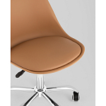 Офисный стул на металлическом основании EGGERY Brown пластик варинант исполнения - 2 | Loft Concept в Нижнем Новгороде