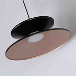 Бра черного цвета с двойным абажуром в форме конусов Obsidian Touch варинант исполнения - 2 | Loft Concept в Нижнем Новгороде