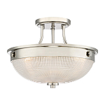 Потолочный светильник со стеклянным плафоном в виде купола Quoizel варинант исполнения - 1 | Loft Concept в Нижнем Новгороде