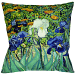 Подушка декоративная с цветочным принтом Flowers in Impressionism варинант исполнения - 1 | Loft Concept в Нижнем Новгороде