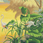 Обои ручная роспись Le Brésil Special Colourway варинант исполнения - 2 | Loft Concept в Нижнем Новгороде