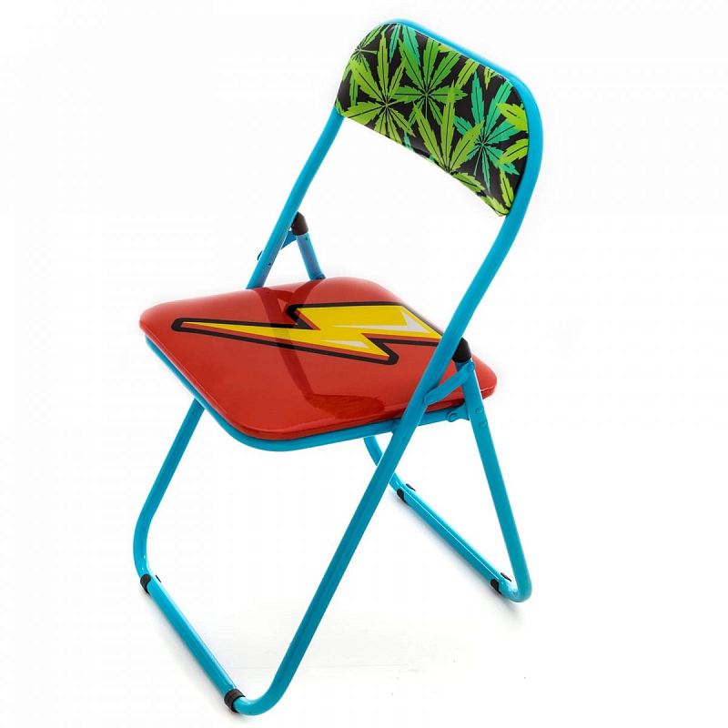 Стул Seletti Folding Chair Flash Мульти Голубой в Нижнем Новгороде | Loft Concept 