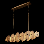 Подвесной светильник с фигурными элементами из белого алебастра Cryptocrystalline Stone варинант исполнения - 6 | Loft Concept в Нижнем Новгороде