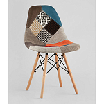 Пластиковый стул на ножках из массива бука Eames Пэчворк варинант исполнения - 1 | Loft Concept в Нижнем Новгороде