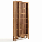 Шкаф из массива тика Okino Wood Cabinet варинант исполнения - 5 | Loft Concept в Нижнем Новгороде
