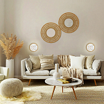 Бра в форме диска с перламутровыми прямоугольниками из морской ракушки Touch of Marine Charm варинант исполнения - 4 | Loft Concept в Нижнем Новгороде