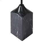 Кофейный столик с круглой столешницей и мраморным основанием Steel Reliability варинант исполнения - 3 | Loft Concept в Нижнем Новгороде