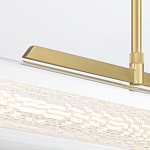 Подвесной светильник линейный золотого цвета с длинной цилиндрической стеклянной трубкой Eurofase варинант исполнения - 7 | Loft Concept в Нижнем Новгороде