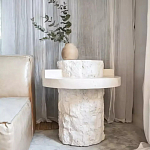 Дизайнерский журнальный стол цилиндрической формы фактурный Mylepen варинант исполнения - 2 | Loft Concept в Нижнем Новгороде