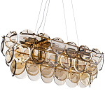 Люстра с круглыми стеклянными подвесками Cardiel Amber Glass Chandelier варинант исполнения - 1 | Loft Concept в Нижнем Новгороде