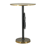 Столик приставной с абстрактным основанием и акцентом в виде золотистого диска Heavenly Space варинант исполнения - 4 | Loft Concept в Нижнем Новгороде